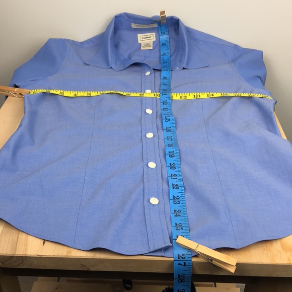 LL Bean blue shirt for women, Wrinkle Resistant, Size Woman US XS - Picture 7 of 8